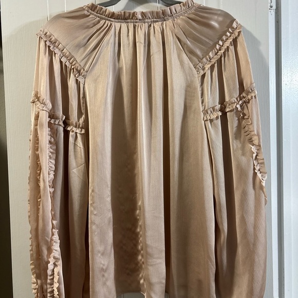 Chelsea & Violet Blush Ruffle Blouse - Picture 3 of 3